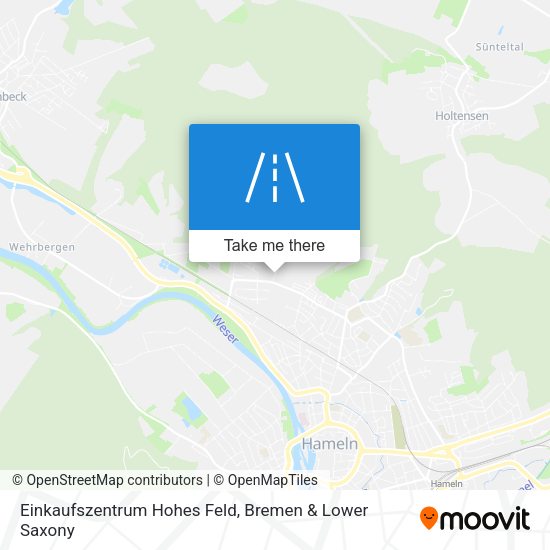 Einkaufszentrum Hohes Feld map