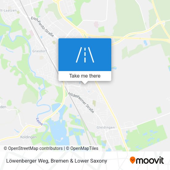 Löwenberger Weg map