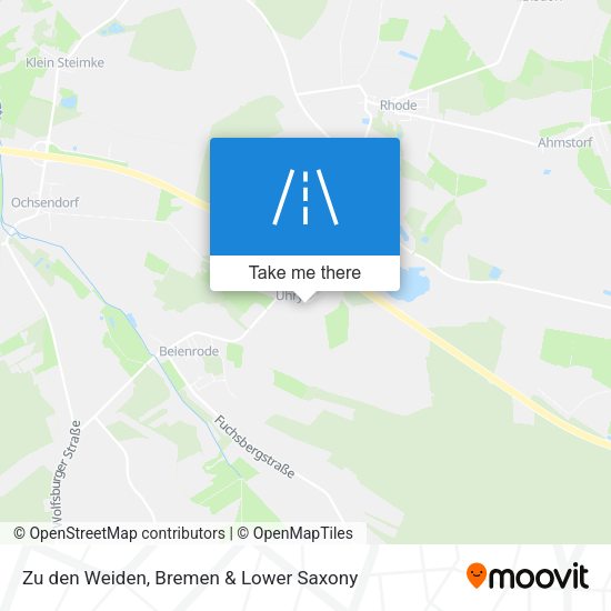 Zu den Weiden map