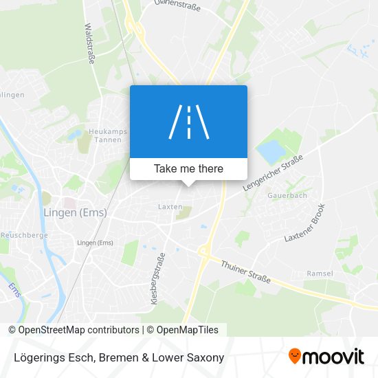Lögerings Esch map