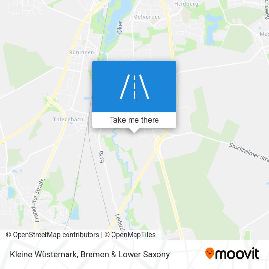 Kleine Wüstemark map