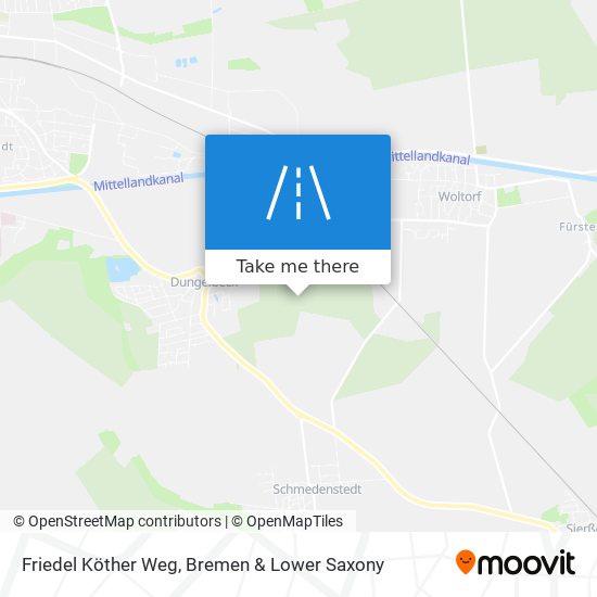 Friedel Köther Weg map