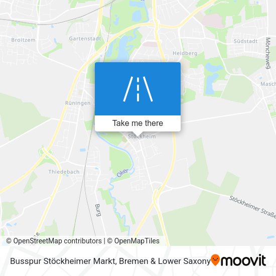 Busspur Stöckheimer Markt map