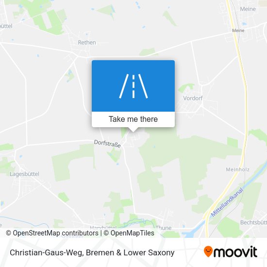Christian-Gaus-Weg map