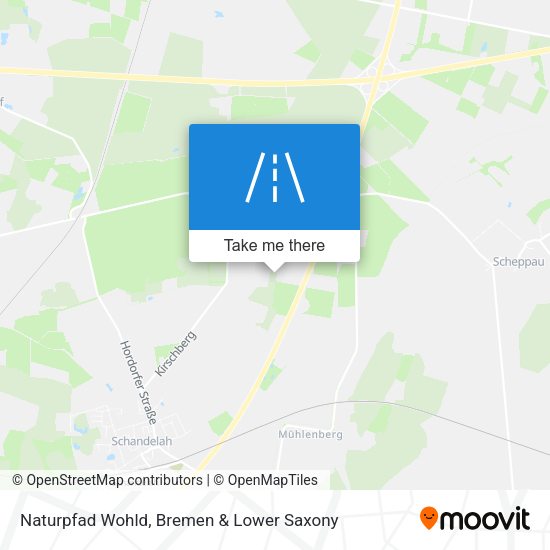 Naturpfad Wohld map