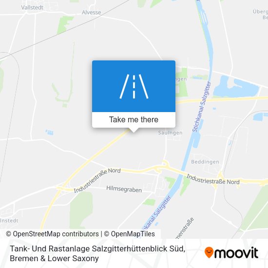 Tank- Und Rastanlage Salzgitterhüttenblick Süd map