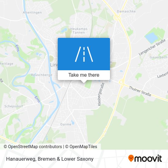 Hanauerweg map