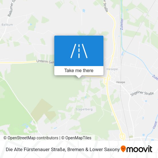 Die Alte Fürstenauer Straße map
