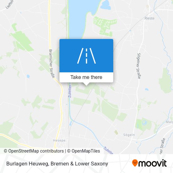 Burlagen Heuweg map