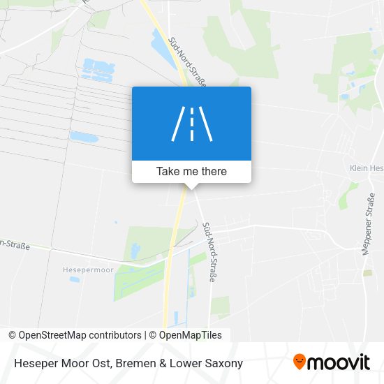 Heseper Moor Ost map
