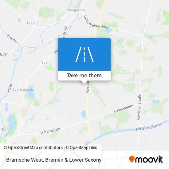 Bramsche West map