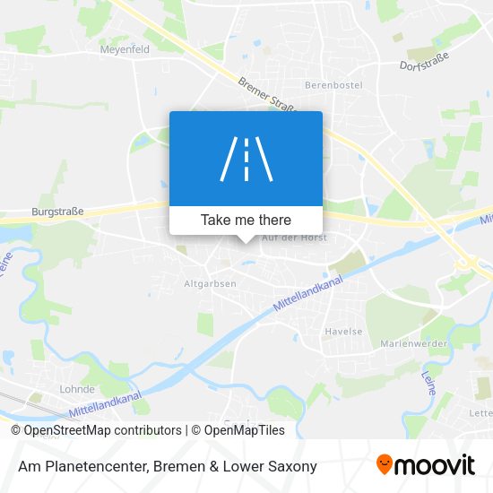 Am Planetencenter map