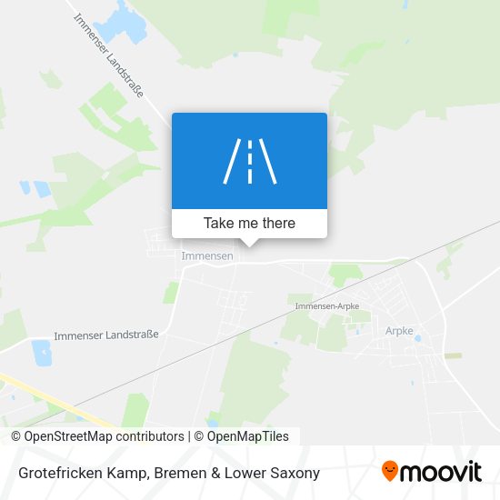 Grotefricken Kamp map