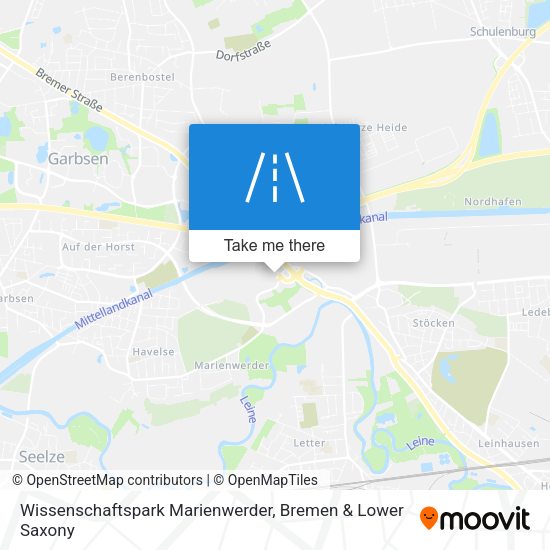 Wissenschaftspark Marienwerder map