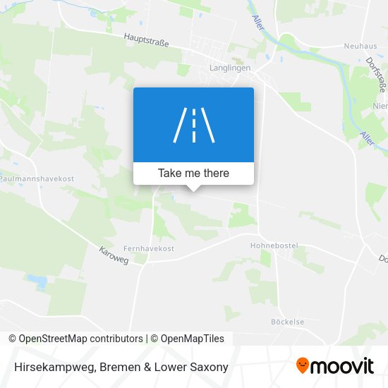 Hirsekampweg map