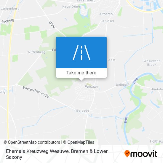 Ehemals Kreuzweg Wesuwe map
