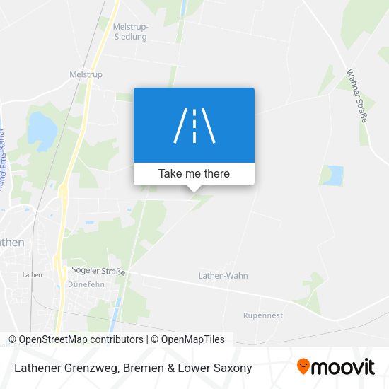 Lathener Grenzweg map
