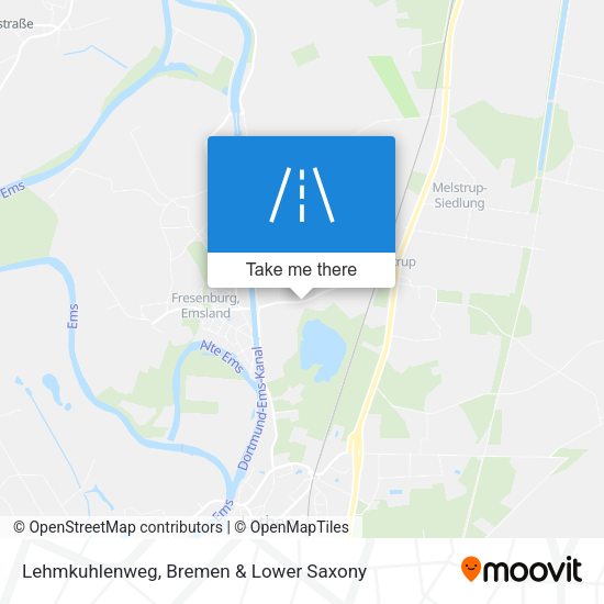 Lehmkuhlenweg map