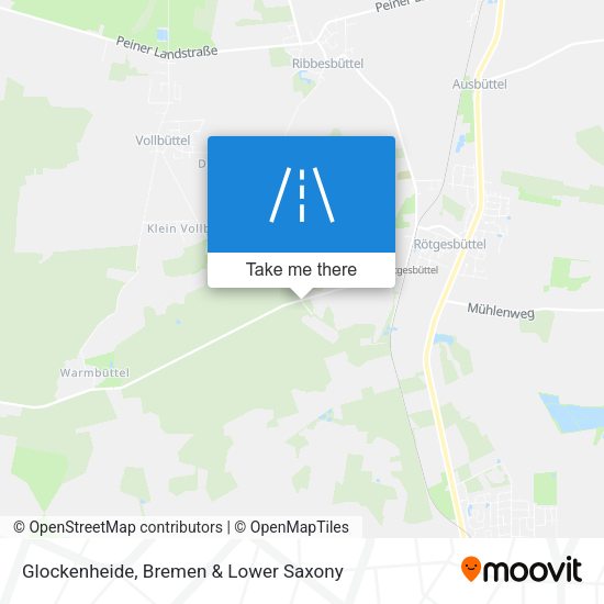 Glockenheide map
