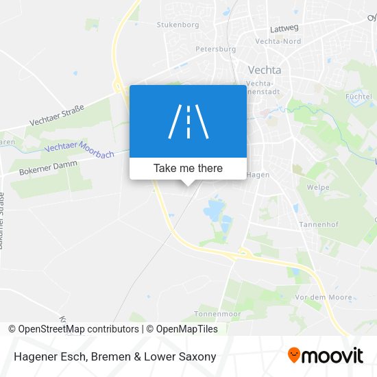 Hagener Esch map
