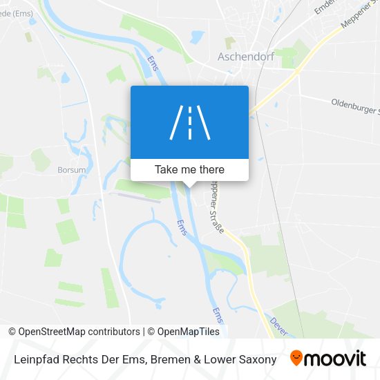 Leinpfad Rechts Der Ems map