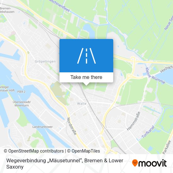 Wegeverbindung „Mäusetunnel“ map