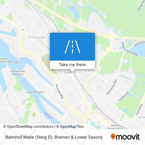 Bahnhof Walle (Steig D) map