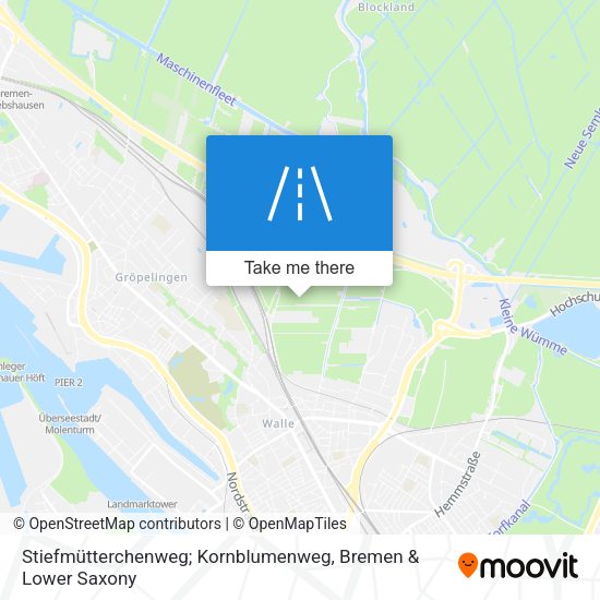 Stiefmütterchenweg; Kornblumenweg map