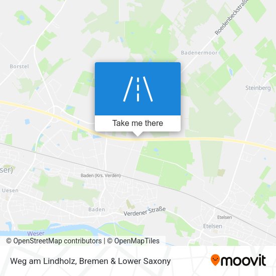 Weg am Lindholz map