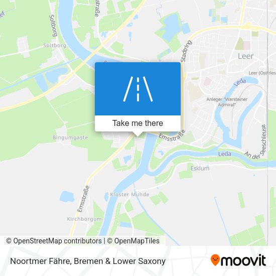 Noortmer Fähre map