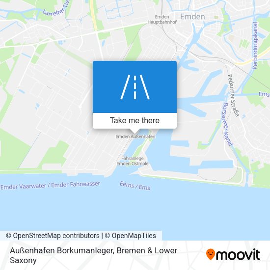 Außenhafen Borkumanleger map