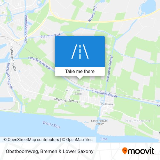Obstboomweg map