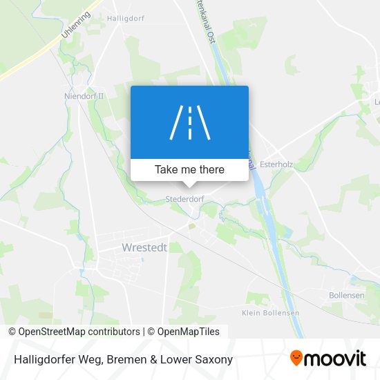 Halligdorfer Weg map