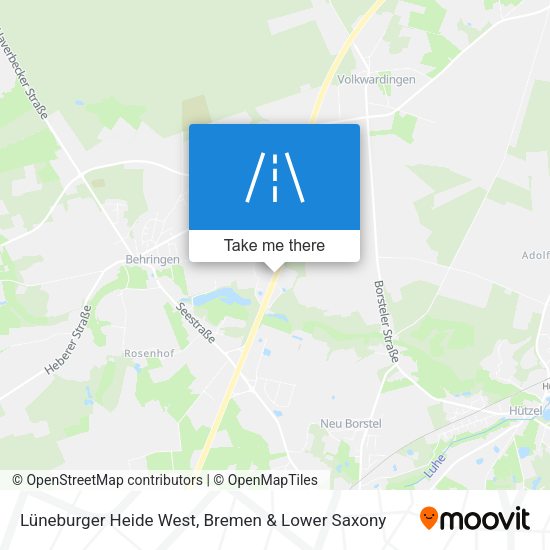 Lüneburger Heide West map