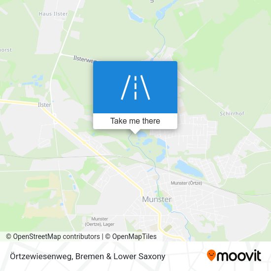 Örtzewiesenweg map