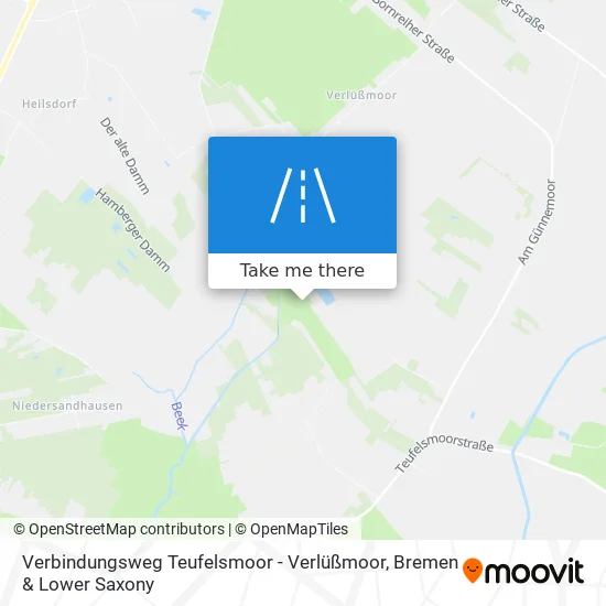 Карта Verbindungsweg Teufelsmoor - Verlüßmoor