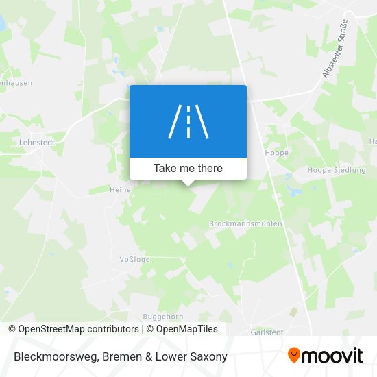 Bleckmoorsweg map