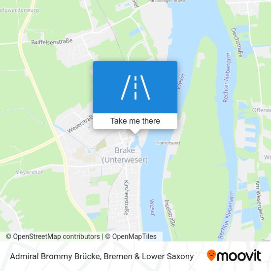 Admiral Brommy Brücke map