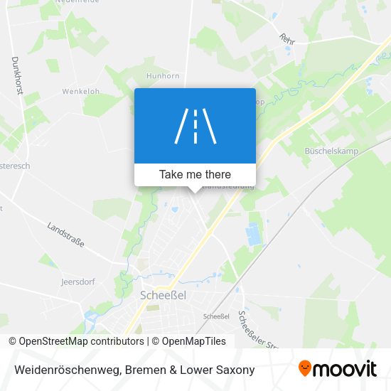 Weidenröschenweg map