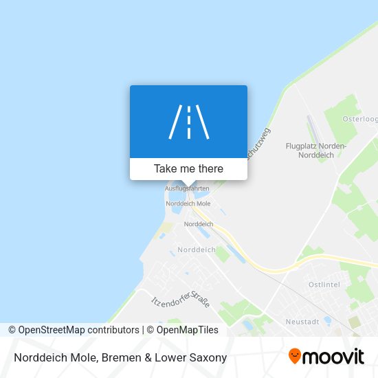 Norddeich Mole map
