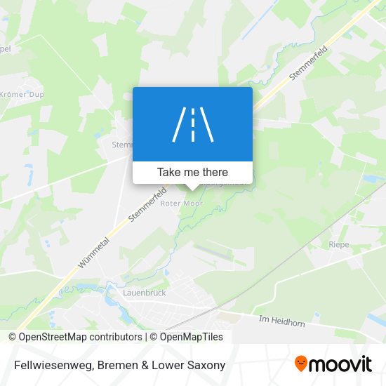 Fellwiesenweg map