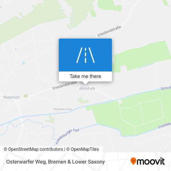 Osterwarfer Weg map