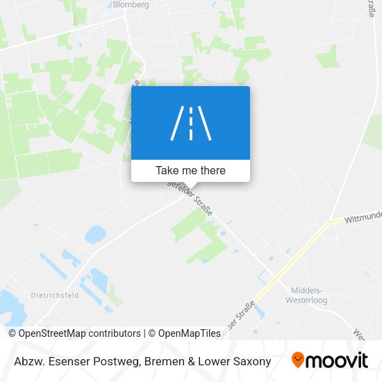 Abzw. Esenser Postweg map