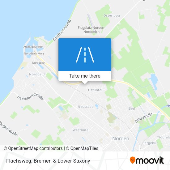 Flachsweg map