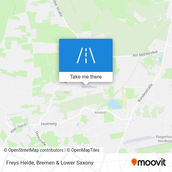 Freys Heide map