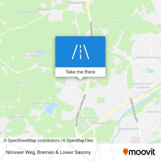 Niniveer Weg map