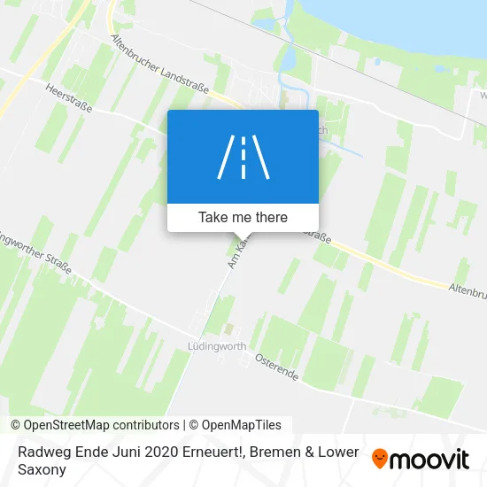 Карта Radweg Ende Juni 2020 Erneuert!