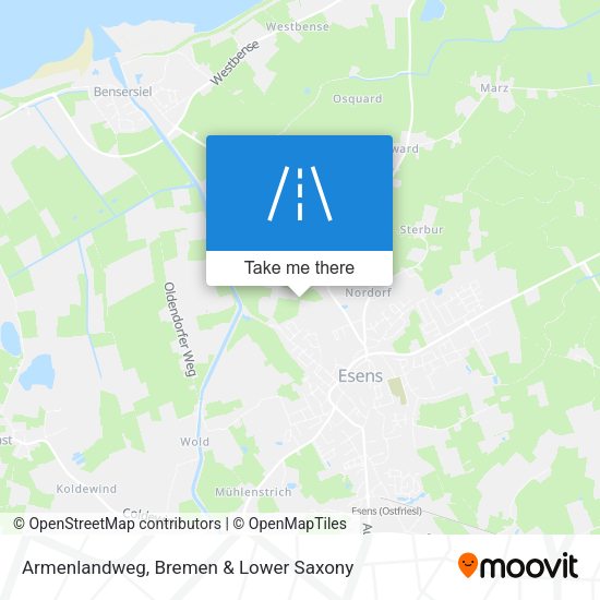 Armenlandweg map
