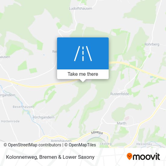 Kolonnenweg map