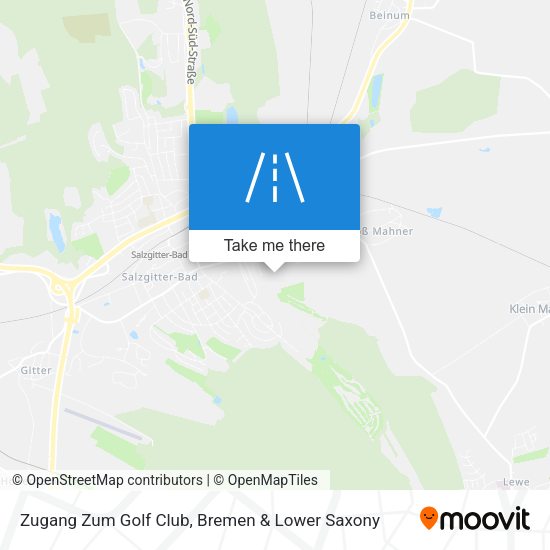 Zugang Zum Golf Club map